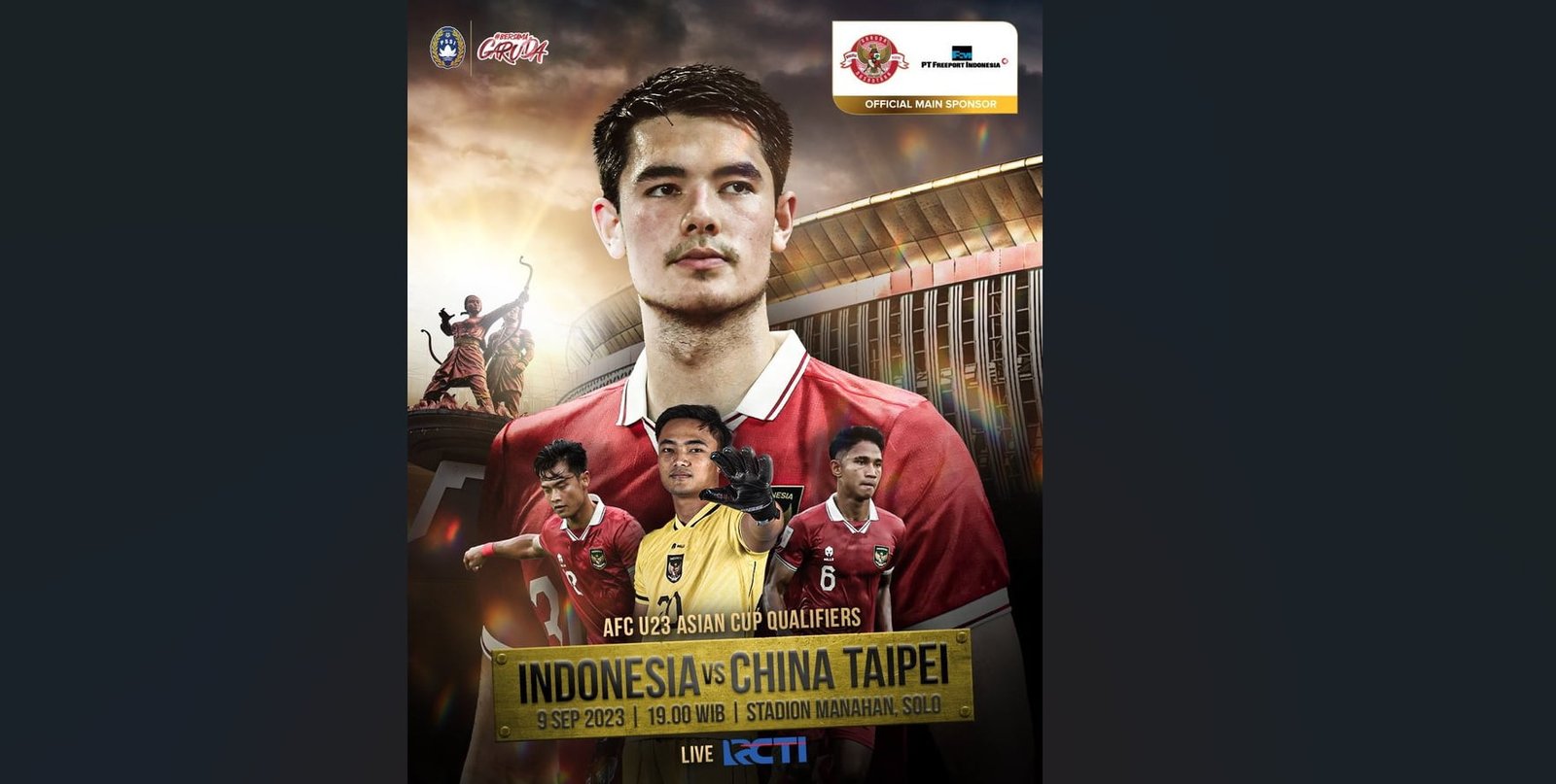 Link Live Streaming Indonesia Vs Taipei, AFC U23 Kualifikasi Asia Malam